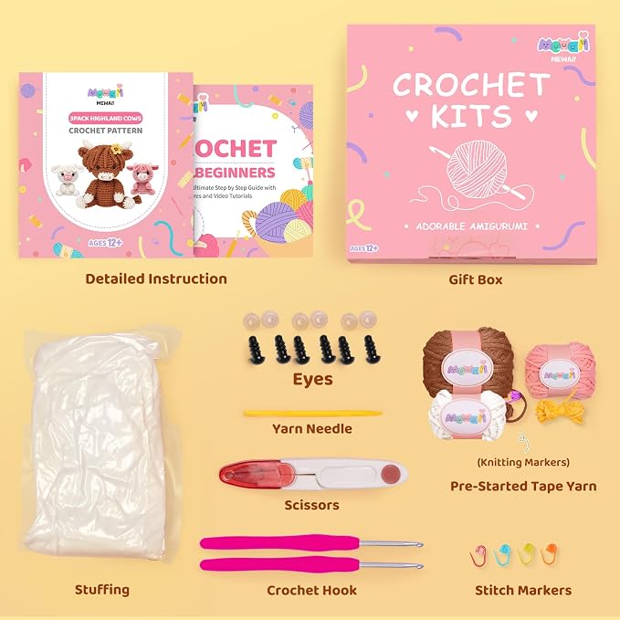 Mewaii Beginner Crochet Kit - Image 2