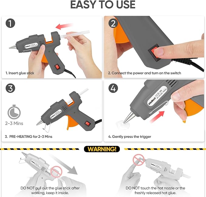 ROMECH 20W Mini Hot Glue Gun - Image 6