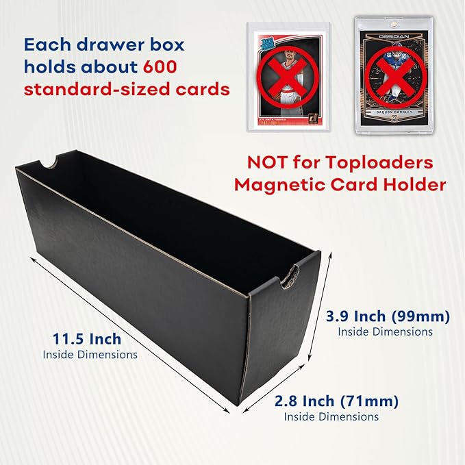 Fageverld Trading Card Storage Box, Collector Cardboard Card Box - Image 4