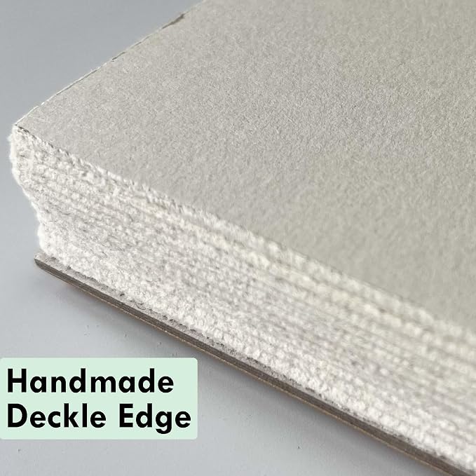 tumuarta Deckle Edge Paper Sketchbook, 92 LB, 150 GSM, 80 Sheets Mixed Media - Image 4