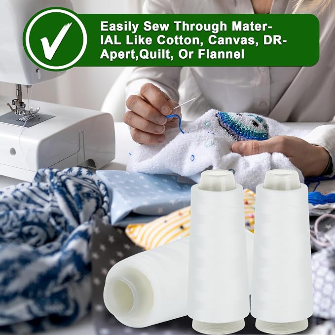 14 Pack Serger Thread Cones, 40S/2-1600 Yards Overlock Sewing Thread - Image 5