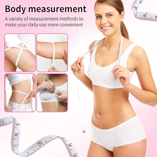 16 Pack Tape Measure, 60 Inch/150cm Retractable Body Measuring Tape - Soft Sewing Tape for Tailor, Craft & Cloth Measurements (Cold Green)