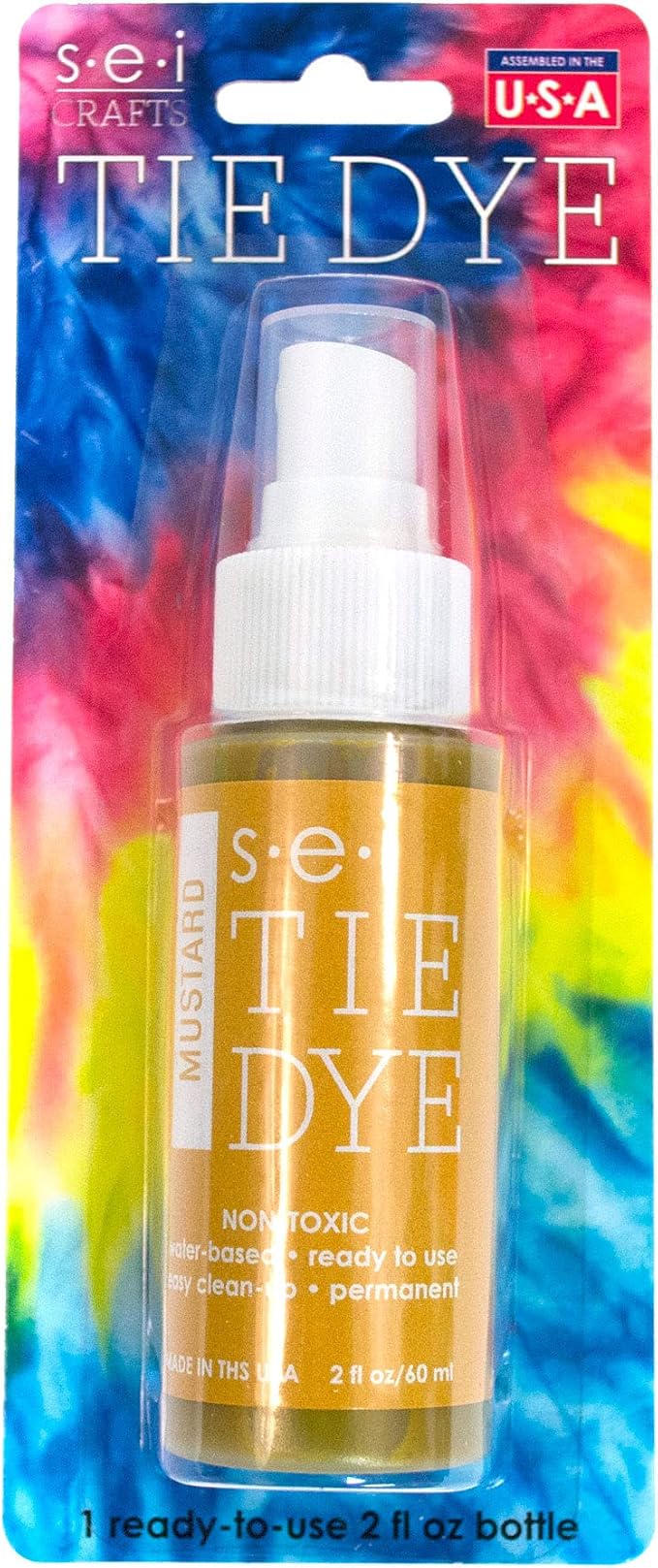 S·E·I S.E.I Mustard Tie Dye Spray Bottle, 2- Ounces, Fabric Spray Dye - Image 4
