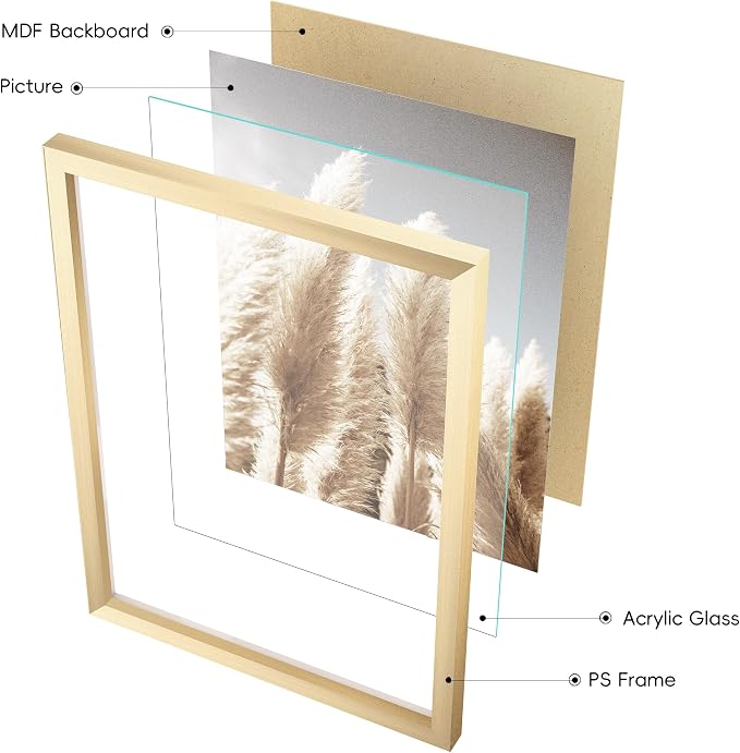 ArtbyHannah Gallery Wall Frame Set, 8 Pack Picture Frames Collage Wall Art Decor - Image 6