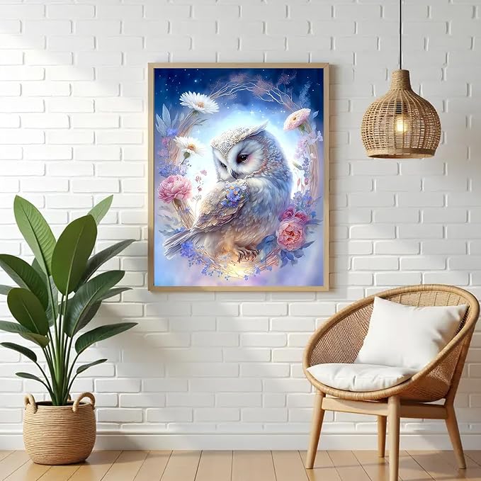 VeGuude Diamond Art Kits for Adults, Full Drill Owl Diamond Painting Kits for - Image 5