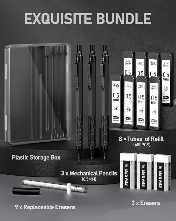 Four Candies Metal Mechanical Pencil Set - Image 4