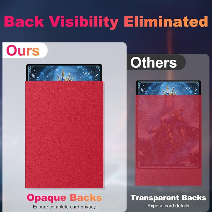 200 Pack Card Sleeves, Matte Dual Trading Card Sleeves - Image 3