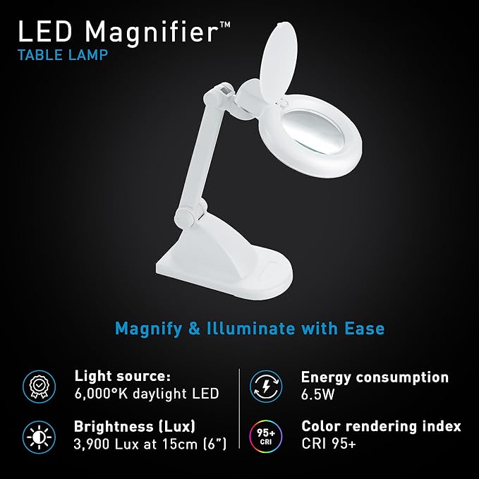 LED Magnifying Desk Lamp – Magnifier Lamp - Image 3