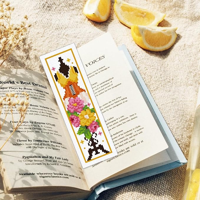 ORIGACH 6 Pcs Cross Stitch Bookmark Kit - Image 7