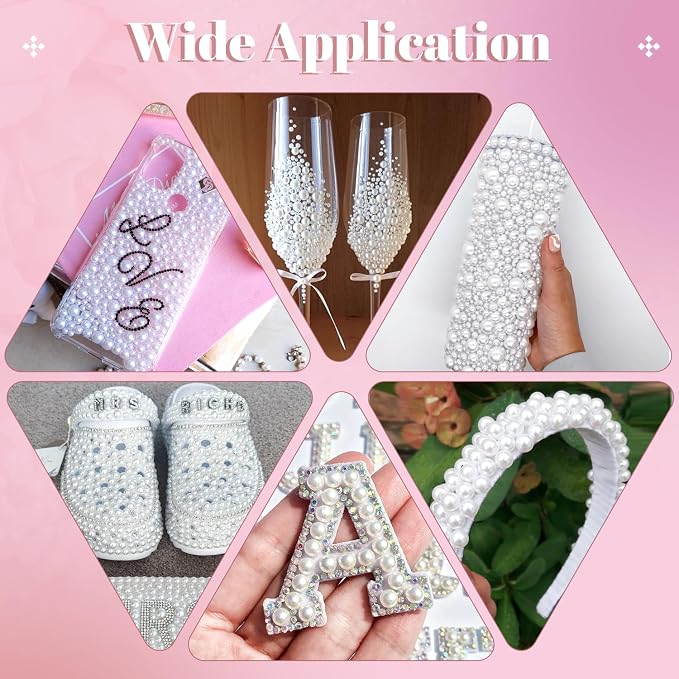 13000Pcs Flatback Pearls for Crafting, Bedazzling Bead for DIY Crafts Clothing - Image 4