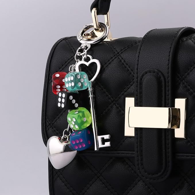 Dice Bag Charms Keychain for Women Men - Image 2