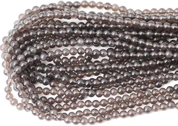 60PCS 6mm Natural Ice Obsidian Gemstone Round Loose Beads Crystal Energy Stone - Image 3