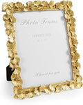 8x10 Picture Frame Gold Picture Frames, Vintage Ornate Frame Leaf Textured by Cuspin