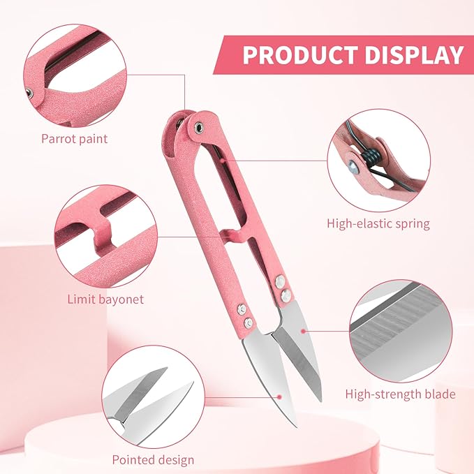 CZZXI 3PCS Thread Snips, High-Carbon Steel Thread Cutter | 4.25inch Yarn - Image 4