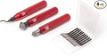 AFA Tooling - Deburring Tool & 2 Countersink Hand Reamers with 10 Blades - Works on Metal, Resin, PVC Pipes, Copper, Plastic and 3D Printed Edges - Plumbing & 3D Printing Burr Removal Reamer Tool