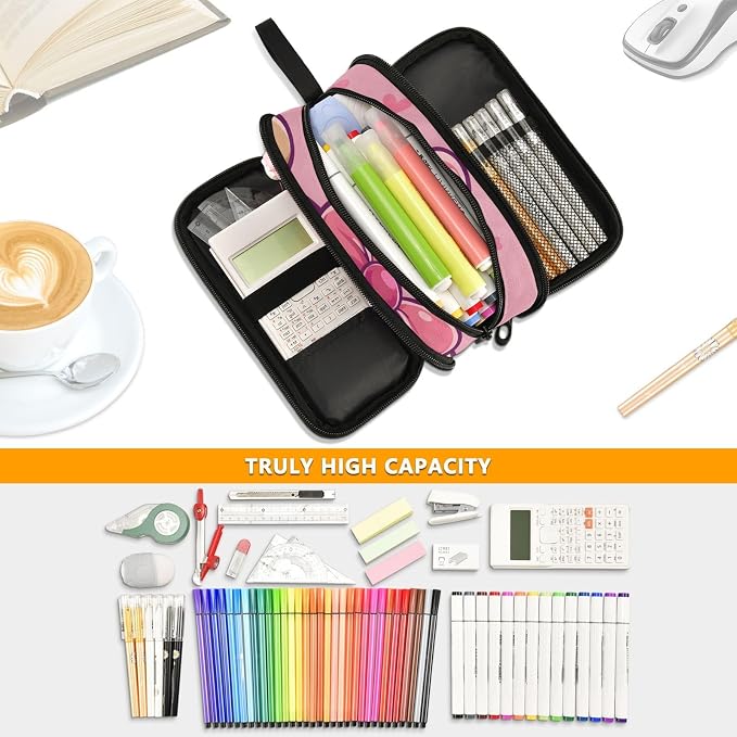 Cute Bear Pencil Case Box Boys Girls Large Pencil Pouch - Image 5