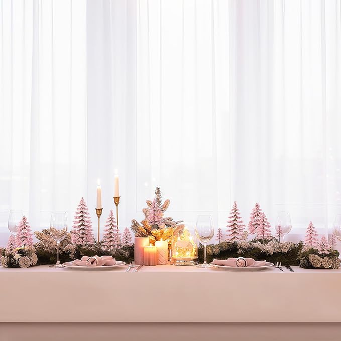 Skylety 35 Pieces Model Trees 6.3-1.2 Inch Mixed Miniature Trees Diorama - Image 6
