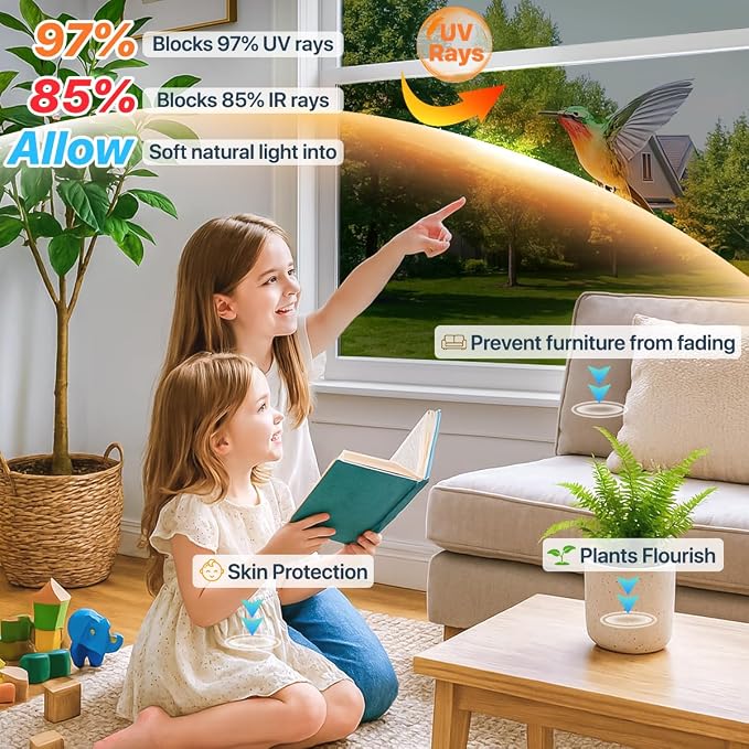 One Way Window Privacy Film Reflective Window Tint - Image 3