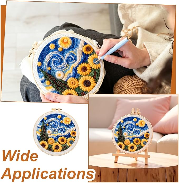 BEUNITONE Starry Sky Scenery Punch Needle Kit - Image 6
