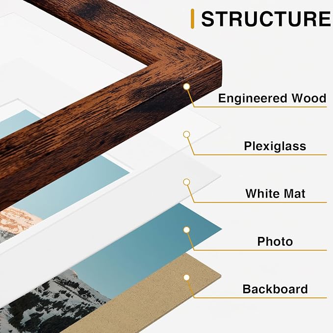 Vittanly 15 Pack Picture Frames Collage Wall Decor - Image 5