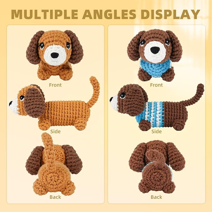 MOREJMTT Crochet Kit for Beginners, Learn to Crochet, Include Easy Knitting - Image 7