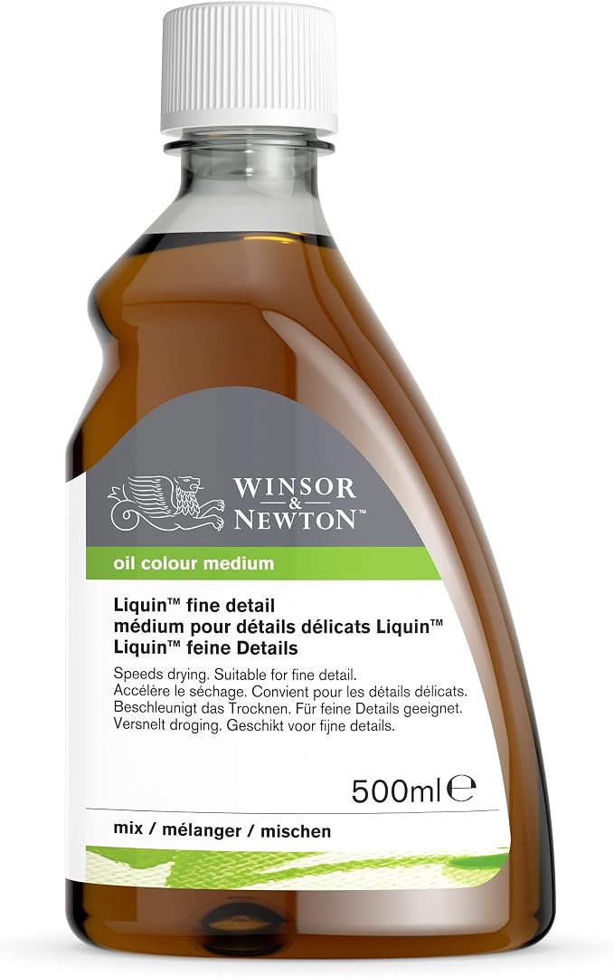 Winsor & Newton Liquin Fine Detail Medium, 500ml Bottle - Image 9