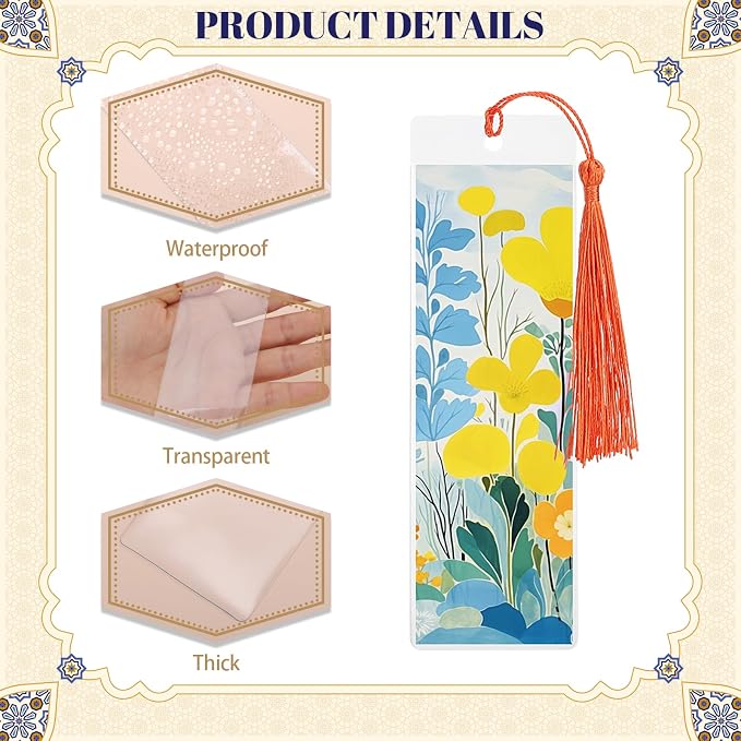 60 Sets Kraft Paper Blank Bookmarks - Image 3