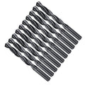 Drill Bit, 12mm Cutting Diameter, 4241 HSS Nitriding Black 118° Cutting Angle Versatile Jobber Bits - (Applications: for Drilling Plastic Wood Soft Metal), 10-Pieces