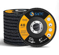 S SATC Flap Discs 4-1/2 Inch 40 Grit Zirconia Grinding Wheel Type 29 Abrasive Discs Flap Wheel for Angle Grinder - 20 Pack