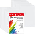 Simetufy 24 Pack 9x12 inch Flat Canvas Boards by Simetufy