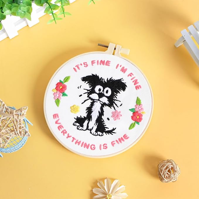 Louise Maelys Funny Dog Embroidery Kits - Image 6