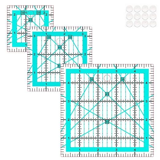 Quilting Rulers, 3 Quilting Square Rulers, Quilting Squares by HUIFARI
