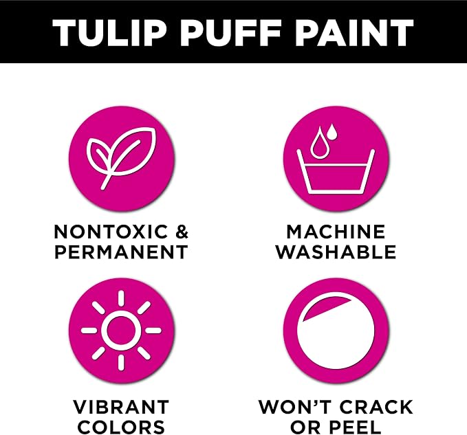 Tulip Puff Fabric Paint, Permanent Craft Paint - Image 3