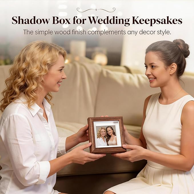 2Pcs Small Shadow Box, Small Shadow Box Frame, Mini Shadow Box Display Frame - Image 6