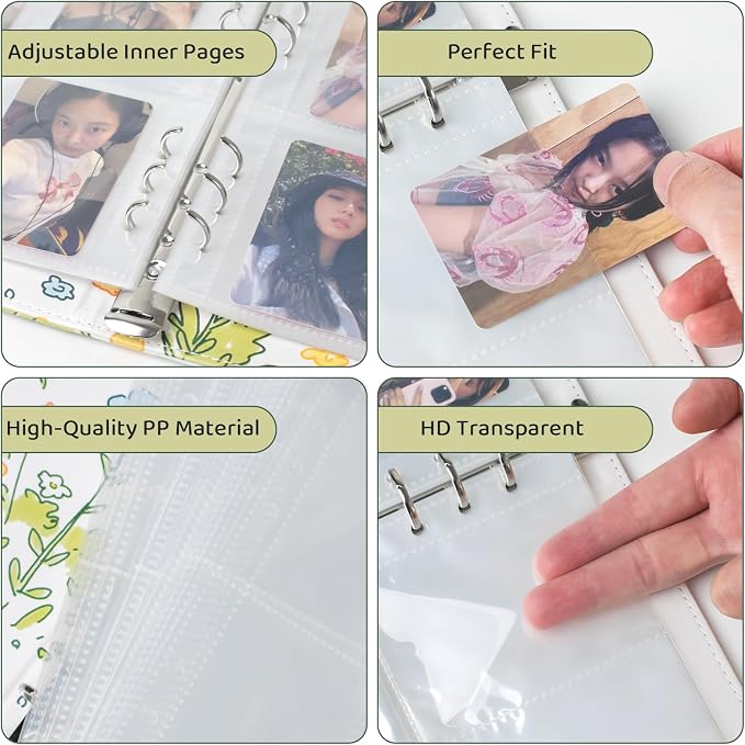 A5 Kpop Photocard Binder, PU Leather Binder Card Collector Album - Image 6