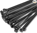 zip ties 18 inch large plastic cable ties black 100 per pack nylon ties wraps outdoor use With 60 Pounds Tensile