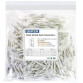 Heat Shrink Butt Connectors, 200 Pcs Clear 26-24 AWG Insulated Waterproof Electrical Heat Shrink Wire Connectors Automotive Marine Wire Crimp Terminals Butt Splices for Boat, Car