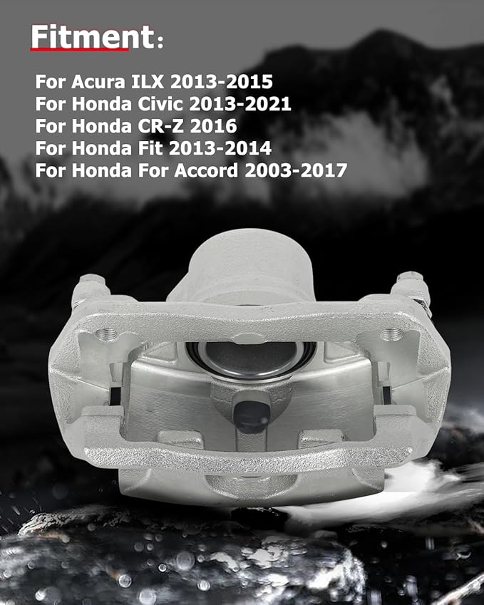 cciyu Front Left & Right Brake Calipers Assembly w/Bracket 19B2660 19B2661 For Acura For ILX,For Honda For Accord/For Civic/For CR-Z/For Fit