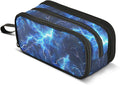 Blue Electric Lightning Pencil Case Box Boys Girls Large Pencil Pouch Zipper by BOENLE-WELCOMEYOURCOMING