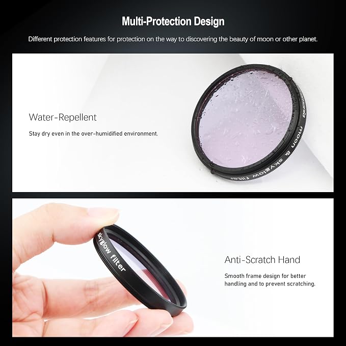 Astromania Moon Skyglow Filter for Telescope 2 Inch Lunar Filters | Telescope - Image 7