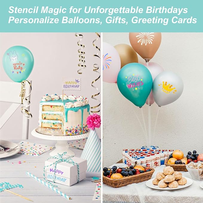 Birthday Stencils for Painting, Gifts & Party Decorations - Image 4