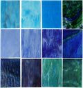 Lanyani 10 Sheets Variety Stained Glass Sheets Pack, 4 x 6 inch Large Cathedral by LanyaniArtGlassMosaics