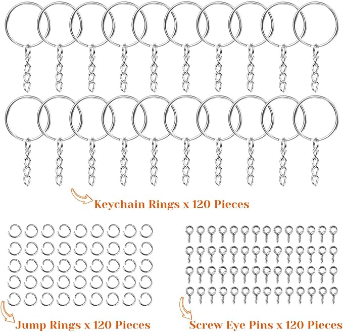 Audab 360Pcs Keychain Bulk - Image 2