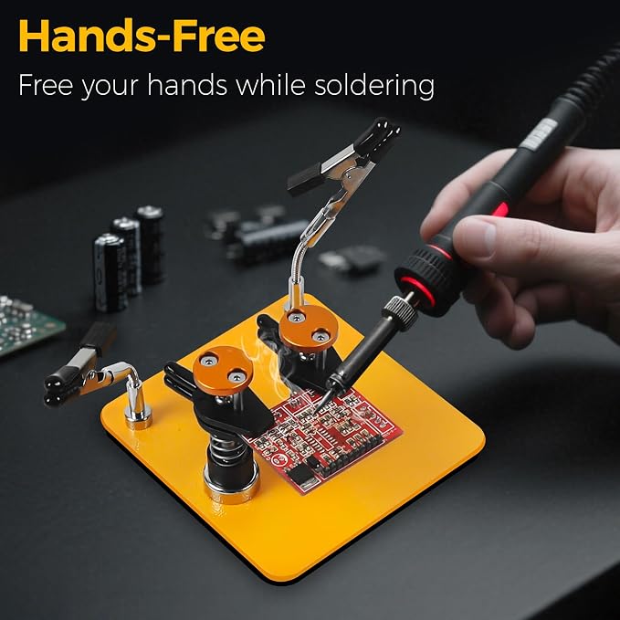 Helping Hands Clamp Metal, Adjustable Third Hand Soldering Holder Stand - Image 5