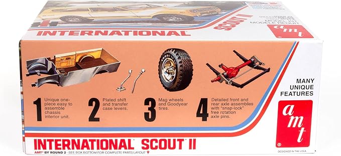 AMT 1977 International Harvester Scout II 1:25 Scale Model Kit - Image 8