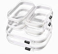 YQBRAO 6 Pack Clear Hard Shell Beauty Organizer, 1.2mm Crush-Proof Cosmetic Case by Unknown