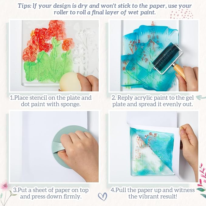 Fuyoooo 5" x 7" Gel Printing Plate Kit - Image 9