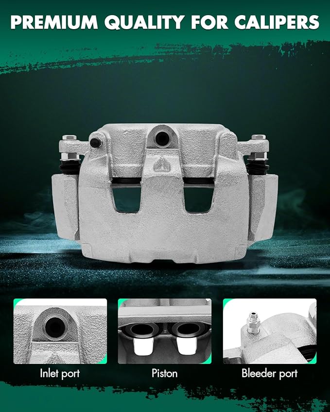 SCITOO Front Brake Calipers With Bracket 18B5055 18B5054 Fit For Chrysler Aspen 07-09 For Dodge Dakota 09-10 For Dodge For Durango 07-09 For Dodge Ram 1500 09-10 For Ram 1500 11-17 For Ram Dakota 11