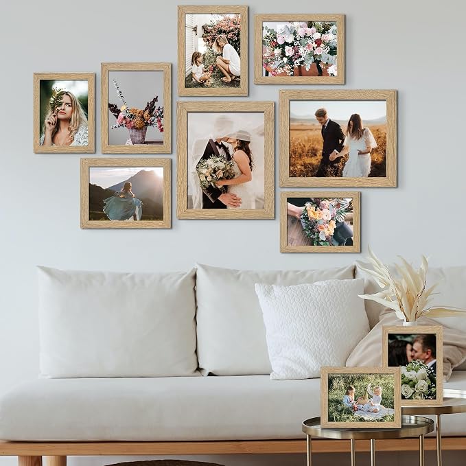 LUCKYLIFE Picture Frame Set 10-Pack, Gallery Wall Frame Collage - Image 2