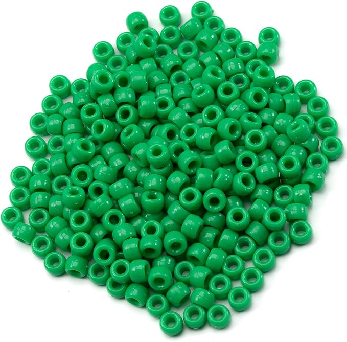 1000 Pcs Acrylic Pony Beads 6x9mm Bulk - Image 2